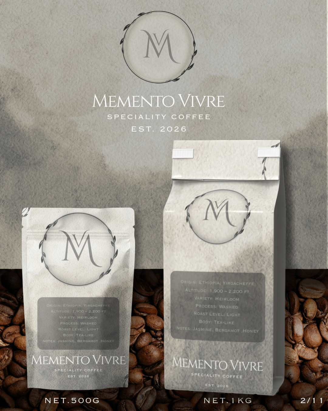 Memento Vivre self-initiated concept mockup