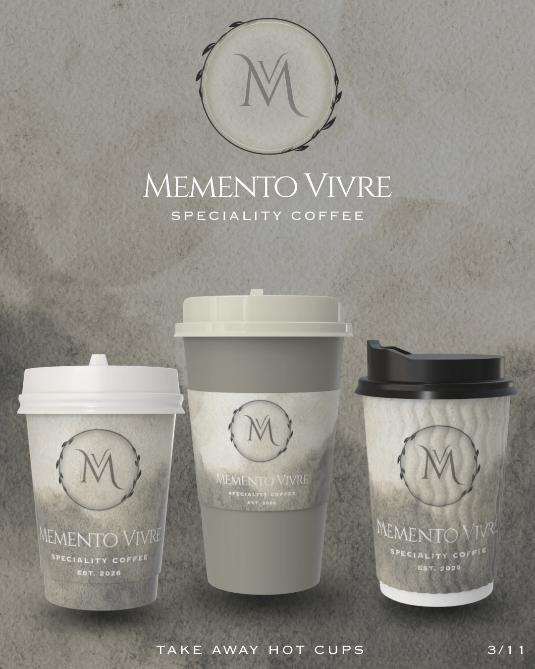 Cup set flatlay